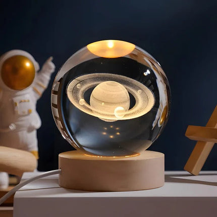 Table Lamp with 3D Engraved Sphere – image 4