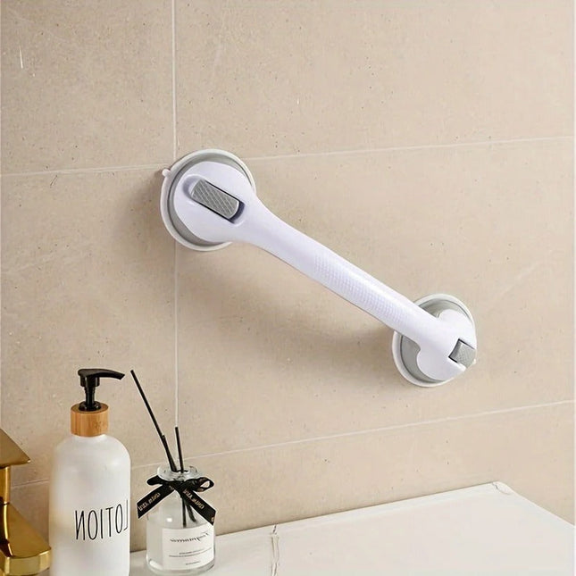 Shower Grab Bar with Suction Cups, Portable Bathtub Grab Bar for Seniors, No Drill Safety Bar for Toilet and Tub