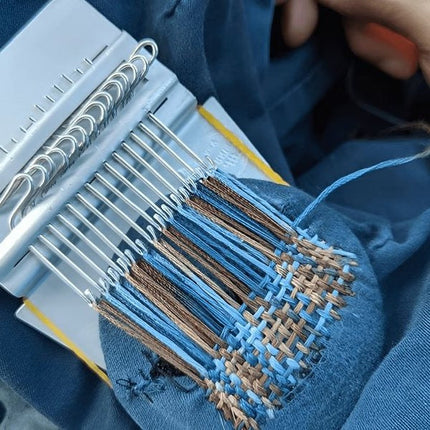 Weaving Loom for Visible Mending, Hand Loom Fabric Repair Kit for Socks and Jeans – image 5