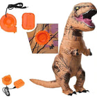Inflatable Dinosaur Costume, T Rex Costume with Battery Powered Fan and Gloves, Dino Costume for Parties and Events