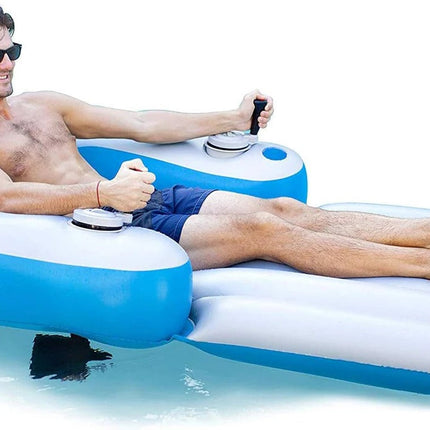 Pool Float with Motor for Adults, Motorized Pool Lounger