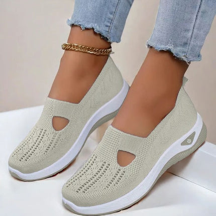Womens Sneakers, Slip On Sneakers with Soft Knit Orthopedic Sole – image 15