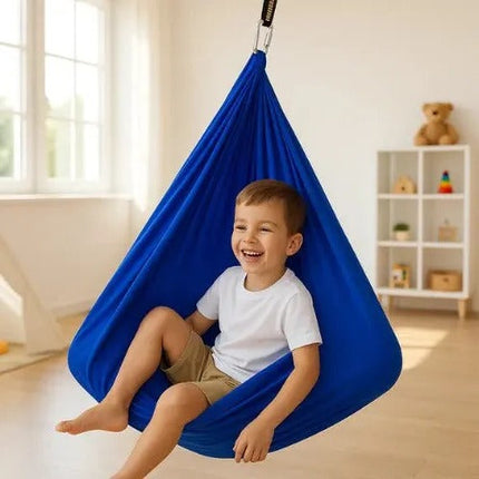 Sensory Swing Pod Enclosed for Ceiling or Frame, Indoor Swing for Adults and Kids with Straps
