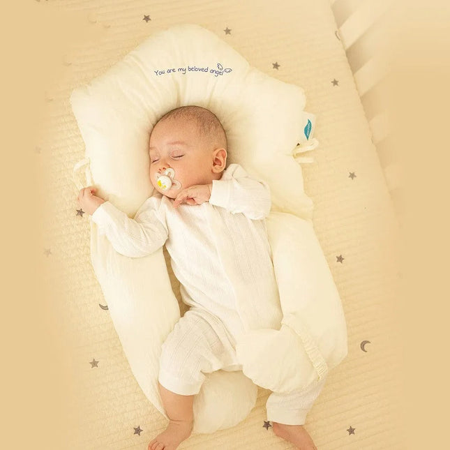 Baby Pillow for Infant Support, Infant Pillow with Head Zone and Adjustable Sides