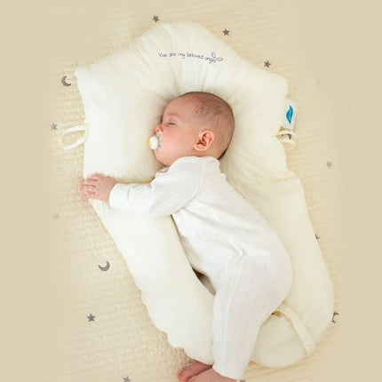 Baby Pillow for Infant Support, Infant Pillow with Head Zone and Adjustable Sides, Newborn Pillow for Supervised Rest