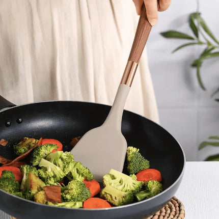 Kitchen Utensils Set 10 Piece, Serving Spoon and Soup Ladle for Nonstick Pans – image 5