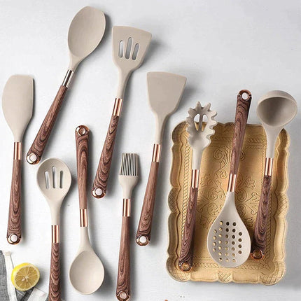 Kitchen Utensils Set 10 Piece, Cooking Utensils with Slotted Spoon