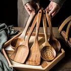 Kitchen Utensils, 5 Piece Kitchen Utensil Set with Slotted Spoon, Cooking Utensils with Spatula and Serving Fork