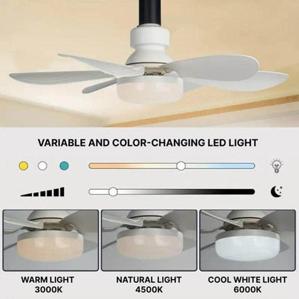 Quiet LED Socket Fan Light – image 6