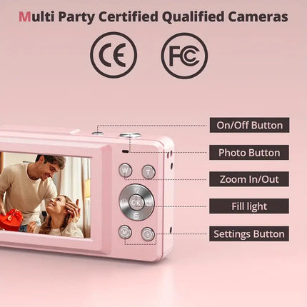 Compact Digital Camera, Portable Vintage Camera for Travel – image 6