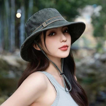 Sun Hat for Men and Women, Wide Brim Hat with Chin Strap and Mesh Vents – image 6