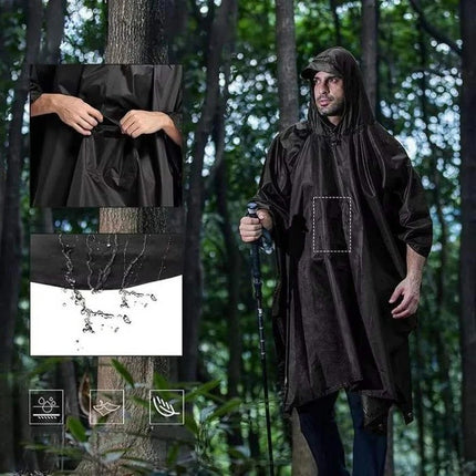 Rain Ponchos for Adults, Packable Rain Poncho with Storage Pouch – image 5