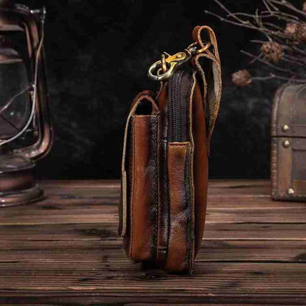 Belt Bag Vintage Style, Waist Bag with Main Compartment – image 4