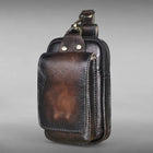 Belt Bag Vintage Style, Waist Bag with Main Compartment and Quick Access Pockets for Phone and Keys