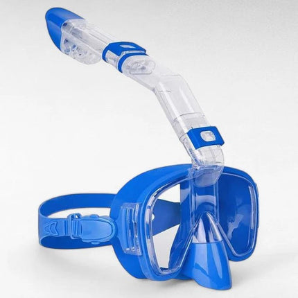 Full Face Snorkel Mask for Adults and Kids, Anti Fog Snorkeling Mask with Dry Top