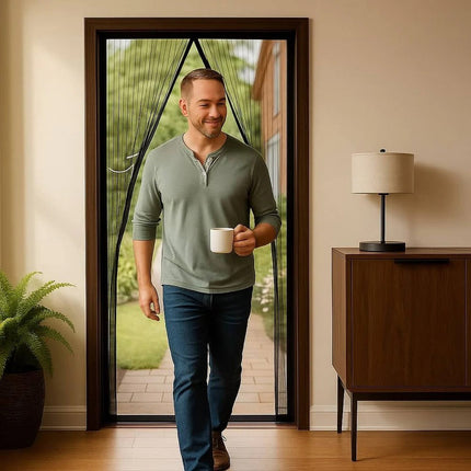 Magnetic Screen Door for Patio, Front Door Screen with Hands Free Closure