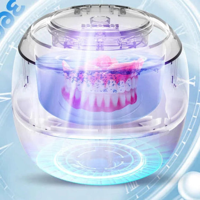 Ultrasonic Cleaner for Dentures, Portable Denture Cleaner Machine