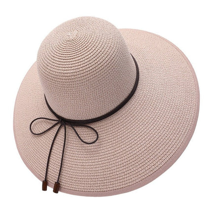 Foldable Wide Brim Summer Hat for Women, Packable Beach Sun Hat with Adjustable Fit for Travel, Garden and City Walks