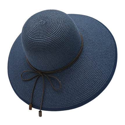 Foldable Wide Brim Summer Hat for Women, Packable Beach Sun Hat with Adjustable Fit for Travel, Garden and City Walks