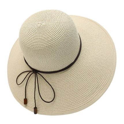 Foldable Wide Brim Summer Hat for Women, Packable Beach Sun Hat with Adjustable Fit for Travel, Garden and City Walks