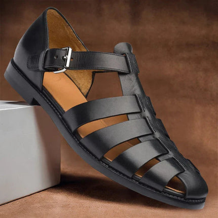 Mens Sandals with Adjustable Buckle Straps, Summer Sandals for Casual Wear