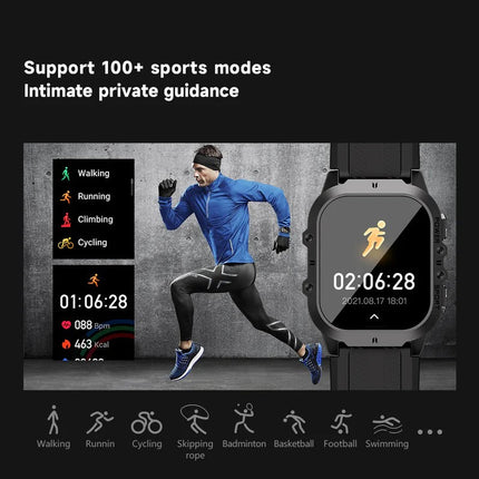 Waterproof Sports Watch for Men and Women, 5ATM Swim Smartwatch with Fitness Tracker and Bluetooth 5.0 Calling