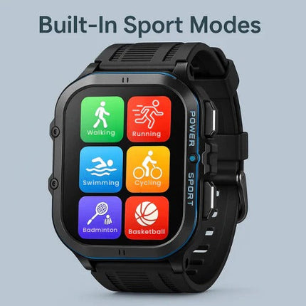 Waterproof Sports Watch for Men and Women, 5ATM Swim Smartwatch with Fitness Tracker and Bluetooth 5.0 Calling