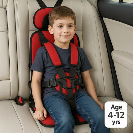 Portable Booster Seat with 5 Point Harness, Lightweight Foldable Car Seat – image 10