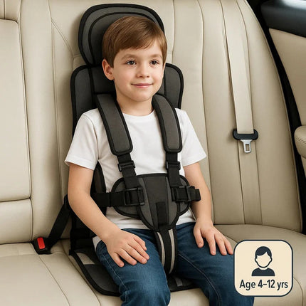 Portable Booster Seat with 5 Point Harness, Lightweight Foldable Car Seat – image 4