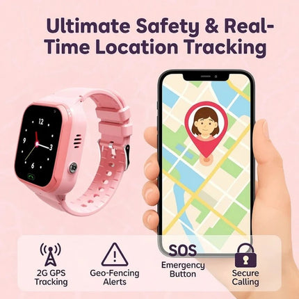 Kids Smart Watch GPS Tracker, 4G Kids Phone Watch with SOS and Two Way Calling – image 6