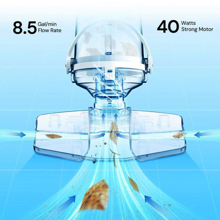 Cordless Pool Cleaner, Interchangeable Heads for Leaves and Debris – image 5