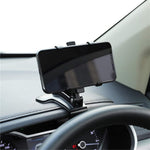 Tuzwa Car Phone Holder Mount – 360° Rotating Adjustable Phone Holder with 180° Tilt for Rearview Mirror, Sun Visor & Dashboard