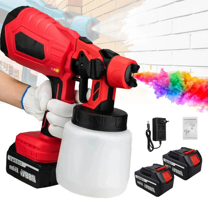 Cordless Paint Sprayer, Wireless Paint Sprayer for Furniture and Walls, Portable Paint Gun for Car and Fence