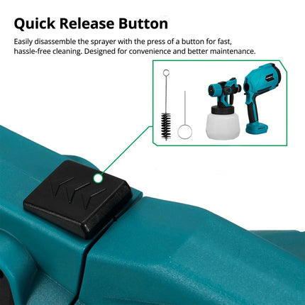 Cordless Paint Sprayer, Portable Paint Gun for Car and Fence – image 9