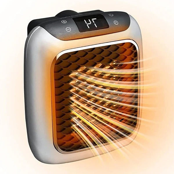 Tuzwa 800W Ceramic Space Heater – Portable Electric Heater with LED Thermostat, 12-Hour Timer & Adjustable Temperature, 220V