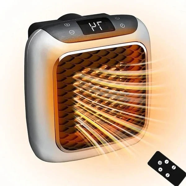Tuzwa 800W Ceramic Space Heater – Portable Electric Heater with LED Thermostat, 12-Hour Timer & Adjustable Temperature, 220V