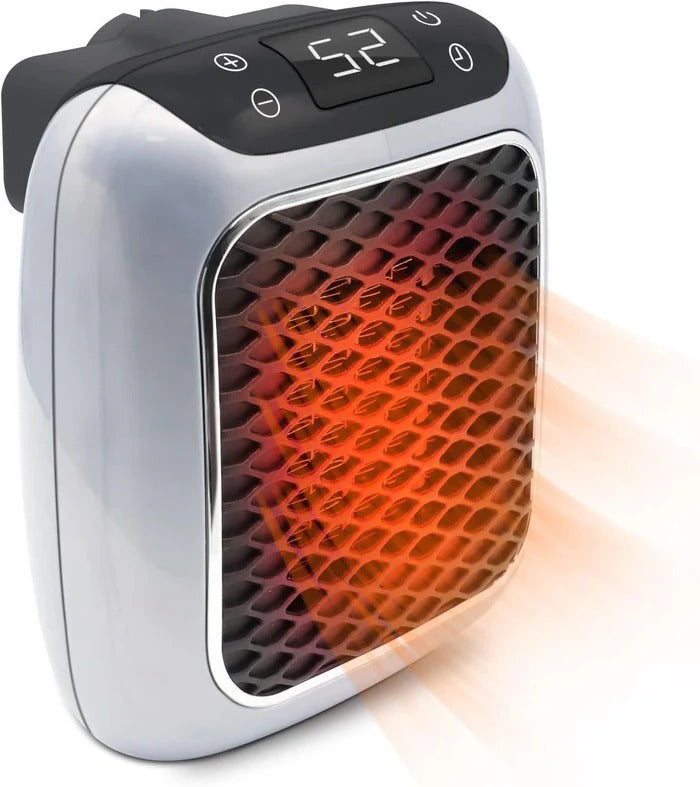 Tuzwa 800W Ceramic Space Heater – Portable Electric Heater with LED Thermostat, 12-Hour Timer & Adjustable Temperature, 220V
