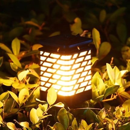 Landscape Lighting, Solar Garden Lantern with Grooved Shade – image 8