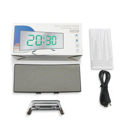 Digital Alarm Clock, USB Desk Clock for Bedside – image 4