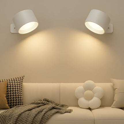 Rechargeable Wall Light with 360 Rotation, LED Wall Light with Touch Control, Stick On Magnetic Wall Lamp for Nursery