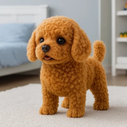 Puppy Toy that Walks and Barks, Realistic Barking Dog Toy with Lifelike Movements