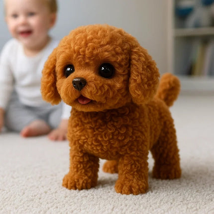 Puppy Toy that Walks and Barks, Interactive Plush Puppy Toy for Kids