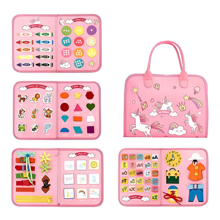 Busy Board for Toddlers, Sensory Toy