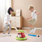Toddler Toys 3 in 1, Outdoor Toys for 2 Year Olds, Rocket Launcher Toy, Ring Toss and Jumping Toys for Kids