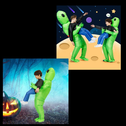 Kids Halloween Costume, Inflatable Alien Costume for Children 27.5 to 51.1 in Tall – image 6