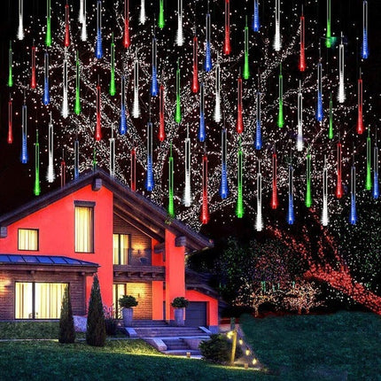 LED Icicle Lights Outdoor, Linkable Outdoor Holiday Lights with Plug
