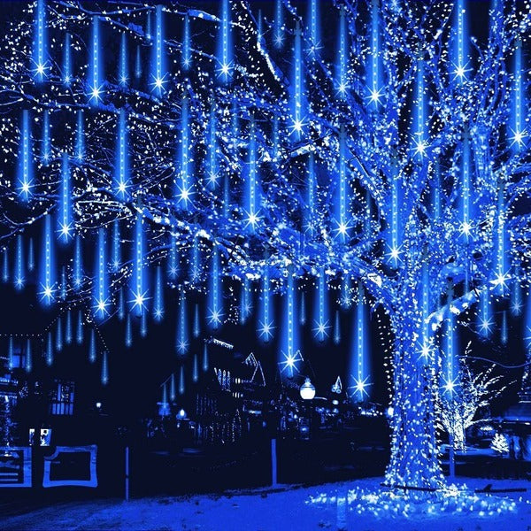 LED Icicle Lights Outdoor, Dripping Icicle Lights with Cascade Effect