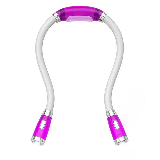 Book Light, Hands Free Neck Reading Light with Flexible Arms