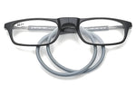 Tuzwa Magnetic Reading Glasses – Front-Connect Readers with Neck Loop, Soft Nose Pads & +1.00 to +3.50 Reading Strengths
