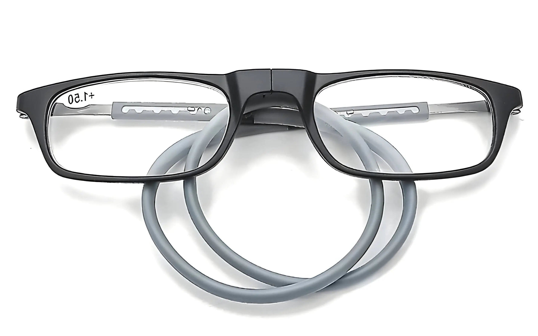 Tuzwa Magnetic Reading Glasses – Front-Connect Readers with Neck Loop, Soft Nose Pads & +1.00 to +3.50 Reading Strengths